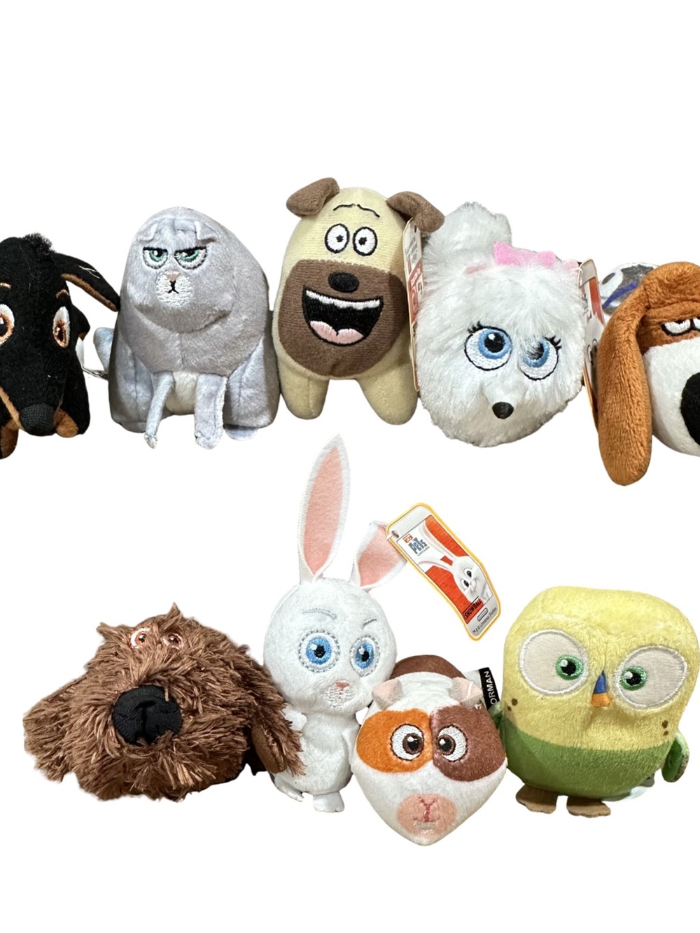 McDonalds 2016 Secret Life of Pets Set Mini Plush Happy Meal Toy Almost Complete